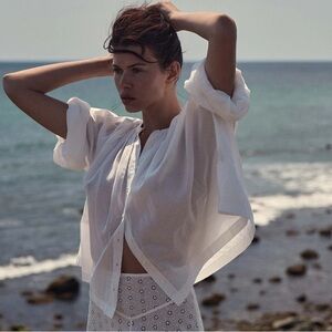 NWT DOEN Jane blouse Salt XS